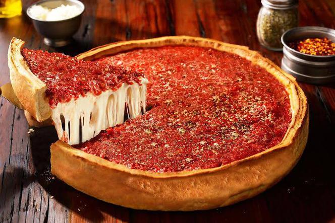 deep dish pizza