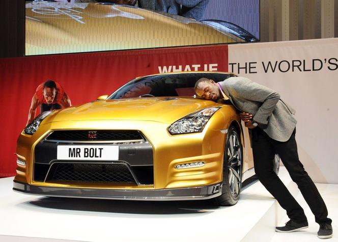 Usain Bolt i Nissan GT-R 