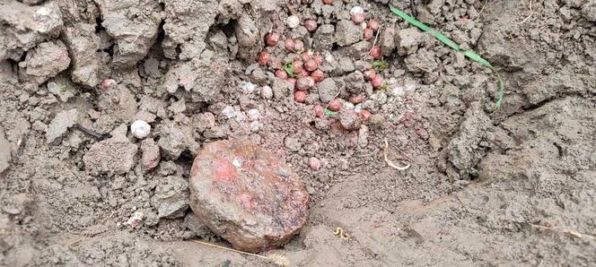 W Bobrownikach Małych znaleziono szrapnel