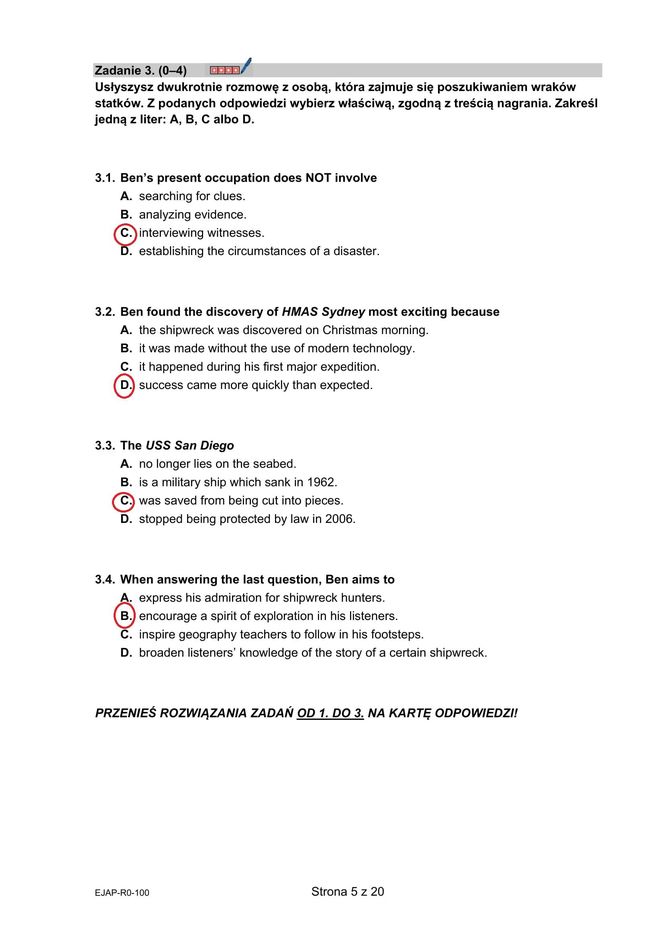 Matura 2025: angielski rozszerzony 8.05.2025. Arkusze CKE i odpowiedzi [Formuła 2015]