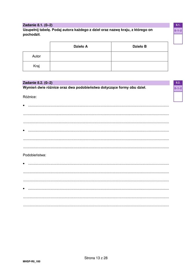 Matura 2025 historia sztuki - arkusz CKE 14.05.2025 - Formuła 2023