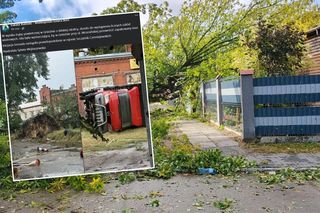 Trąba powietrzna w Gnieźnie! Potężny lej przewrócił busa