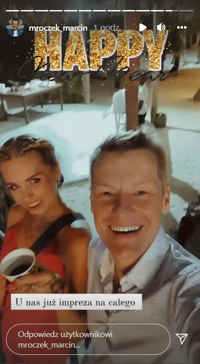 M jak miłość. Marcin Mroczek (Piotrek) z żoną Marleną Muranowicz na Zanzibarze