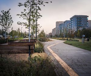 Park nad tunelem POW na Ursynowie - nowy odcinek otwarty na początku września 2025