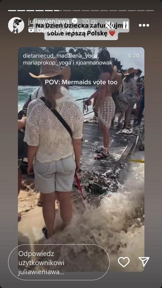 Julia Wieniawa i żona Marcina Prokopa szaleją na Bali. Spodziewaliście się takiej przyjaźni?