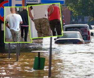 Nie mieli litości dla powodzian. Kradli samochód na oczach służb. Szabrownicy zatrzymani