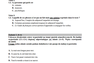 Matura język francuski rozszerzony strona 2
