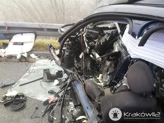 Wypadek w Zagórzu na DK94 w Małopolsce