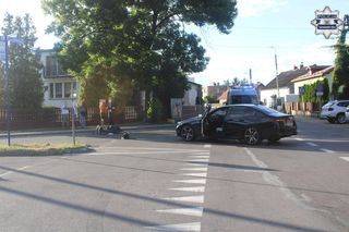 Kierujący osobówką potracił motorowerzystę