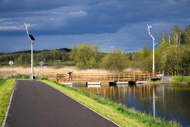 Spacer nad zalewem w Sokółce