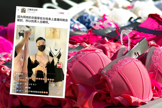 Takie rzeczy tylko w Chinach. Mężczyźni reklamują damską bieliznę w sieci