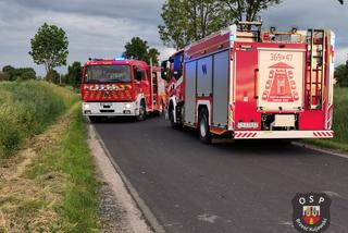 Motocyklista nagle zjechał z drogi i uderzył skarpę! Tragiczny wypadek pod Włocławkiem [ZDJĘCIA] 