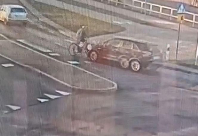 Potrącony rowerzysta 