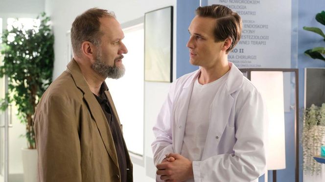 M jak miłość odc. 1884. Olek (Maurycy Popiel), Mirosław Wójcik (Jakub Kornacki)