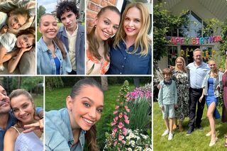 Przyjaciółki, 26 sezon. Anka (Magdalena Stużyńska), Paweł (Bartłomiej Kasprzykowski), Oliwier (Aleksander Paprocki), Julka (Nicole Bogdanowicz), Marianna (Emilia Walus), Kacper (Jan Wieteska) na planie