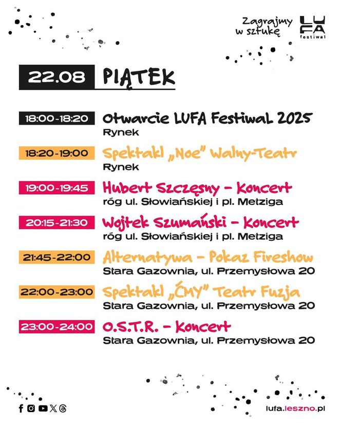 ​Zagrajmy w sztukę. W piątek w Lesznie rusza LUFA