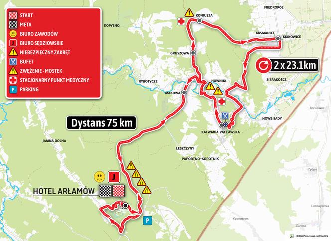 Tour de Pologne Amatorów 2021 - MAPA