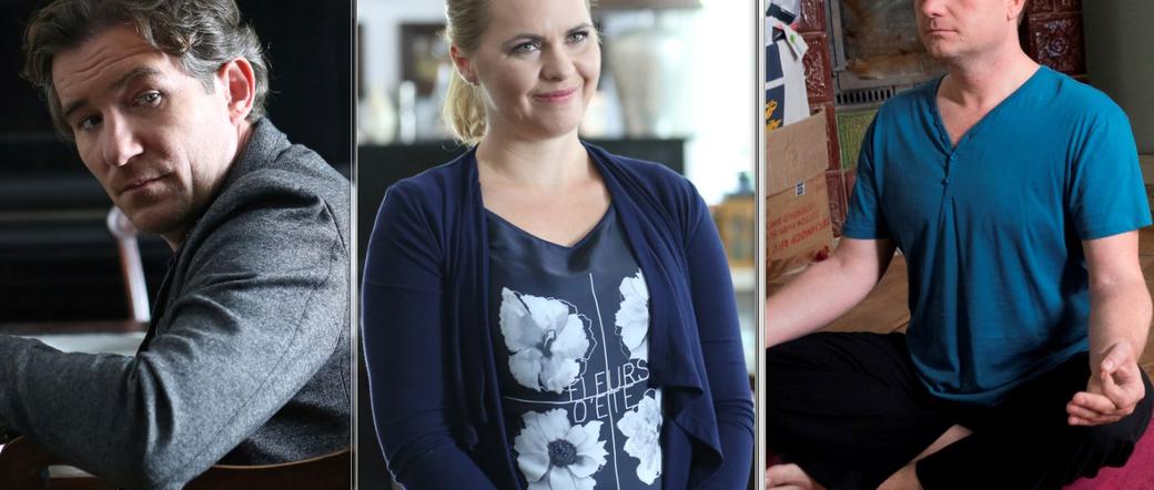 Przyjaciółki 6 sezon odc. 69. Anka (Magdalena Stużyńska), Leszek (Przemysław Sadowski), Paweł (Bartek Kasprzykowski)