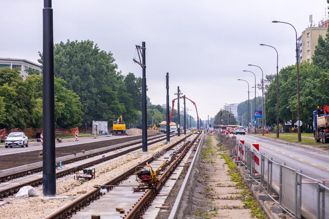 Budowa tramwaju do Wilanowa w Warszawie