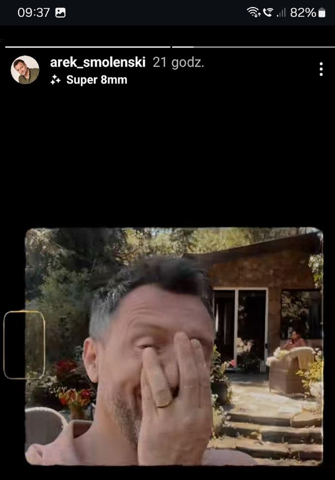 	M jak miłość nowy sezon. Bartek (Arkadiusz Smoleński) na planie