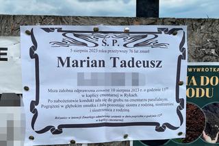 Druh OSP Marian T. nie żyje. Zginął w pożarze własnego domu