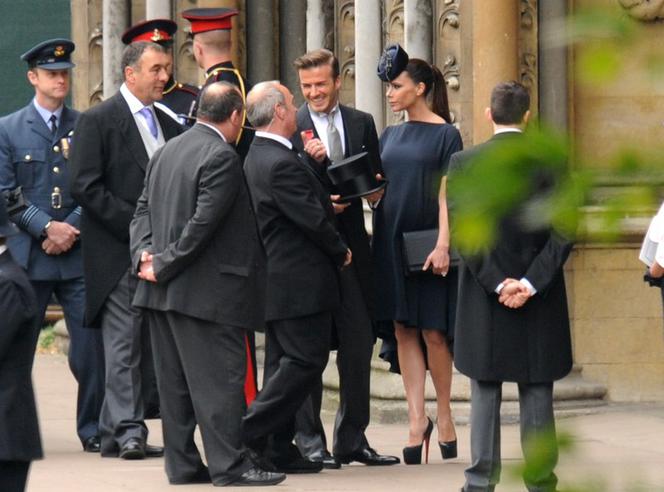 Ślub księcia Williama - David Beckham z żoną