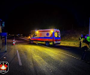 Wypadek na autostradzie A1 w Szarlejce