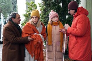 Barwy szczęścia odc. 3016: Herman (Maciej Raniszewski), Emilka (Jessica Frankiewicz), Malwina (Joanna Gleń), Jerzy Marczak (Bronisław Wrocławski)	