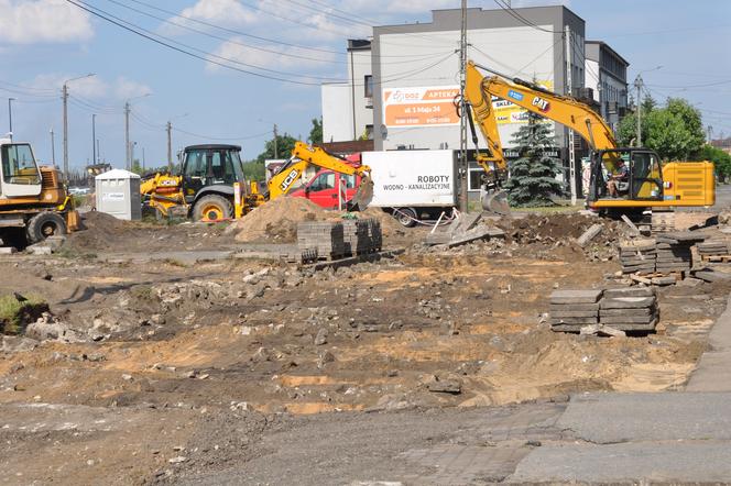 Roboty drogowe i utrudnienia na Dolnej Kamiennej w Skarżysku