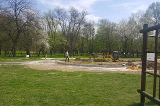 Prace w Parku Grabek w Czeladzi