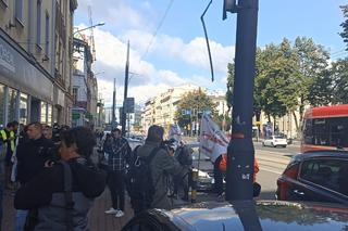 Protest górników w Katowicach w sprawie taniego węgla