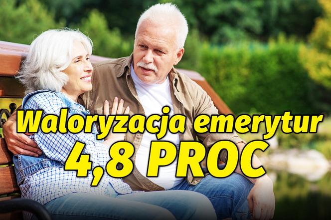 Waloryzacja emerytur 4,8 proc