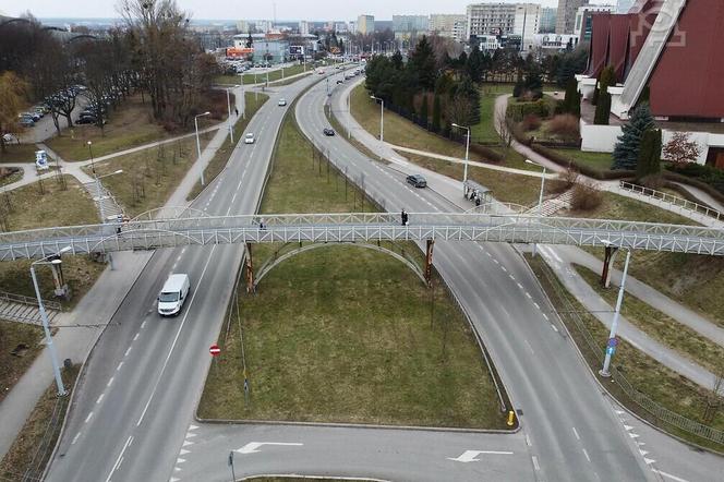 Lublin - kładka nad ul. Filaretów i nowy etap prac