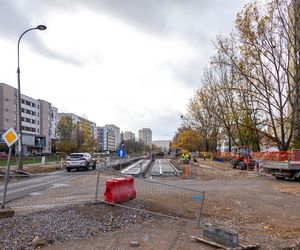 Budowa tramwaju na Stegny w Warszawie