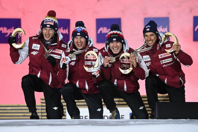 Dawid Kubacki, Kamil Stoch, Andrzej Stękała, Piotr Żyła