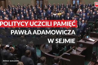 Politycy uczcili w Sejmie pamięć Pawła Adamowicza [WIDEO]