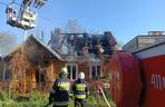 Drewniany dom w Hrubieszowie stanął w płomieniach
