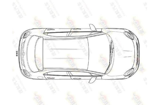 Fiat 500X - szkice patentowe