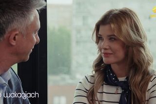 Pierwsza miłość po wakacjach nowy sezon. Artur Kulczycki (Łukasz Płoszajski), Berenika (Maria Konarowska)