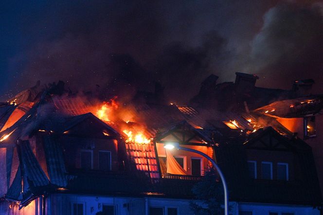 Pożar w Ząbkach.