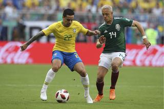 1/8 MŚ Rosja 2018: Brazylia-Meksyk: Fagner i Javier Hernandez
