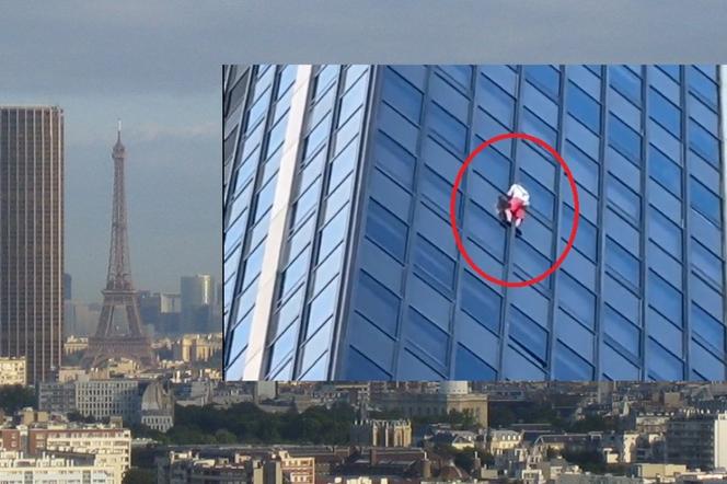Youtuber ze Świętochłowic wspiął się na wieżowiec w Paryżu... bez zabezpieczeń! 
