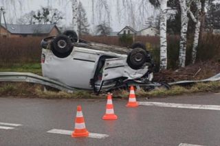Groźny wypadek w Sierżni pod Strykowem