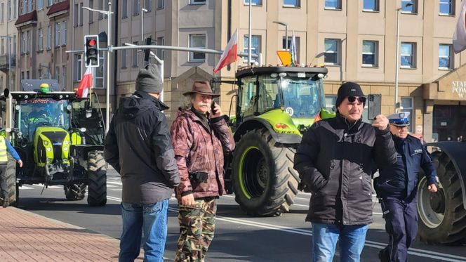 Protest rolników w Opolu w środę 19 marca 2025 roku