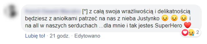 Wzruszające komentarze po śmierci 20-latki
