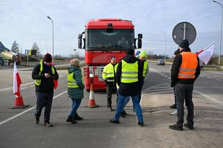 Protest rolników na Podkarpaciu. Kolejki ciężarówek na przejściach granicznych z Ukrainą