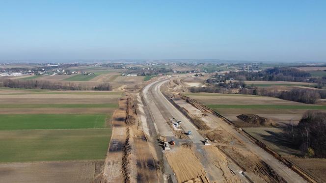 Trasa S7 Miechów - Szczepanowice w budowie