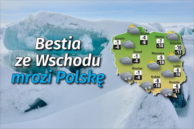 Pogoda - Bestia ze Wschodu mrozi Polskę