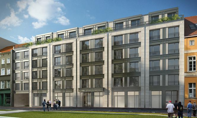 Budynek mieszkalny przy szczecińskiej starówce 