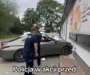 Strzelanina pod Biedronką w Bolkowie. Wyciekło szokujące nagranie z interwencji. Policjant ranny